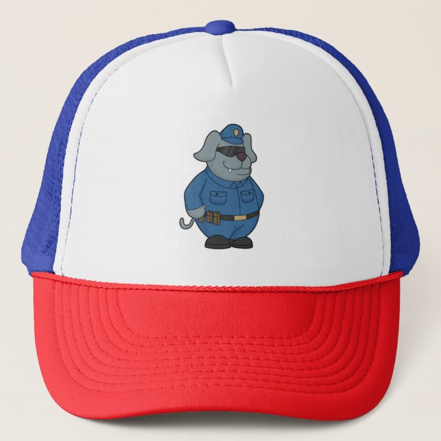 Gorra De Camionero Policía de perros (Anverso)