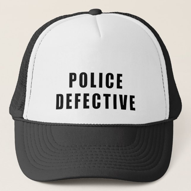 Gorra De Camionero Policía defectuosa - Oops (Anverso)