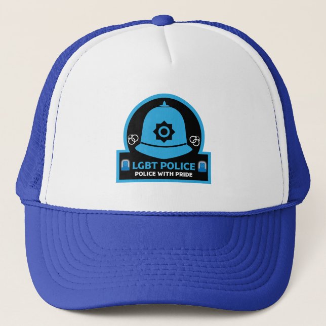Gorra De Camionero Policía del Orgullo Gay LGBT+ (Anverso)