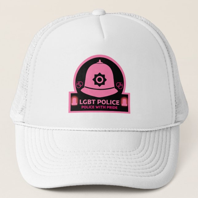 Gorra De Camionero Policía del Orgullo Gay LGBT+ (Anverso)