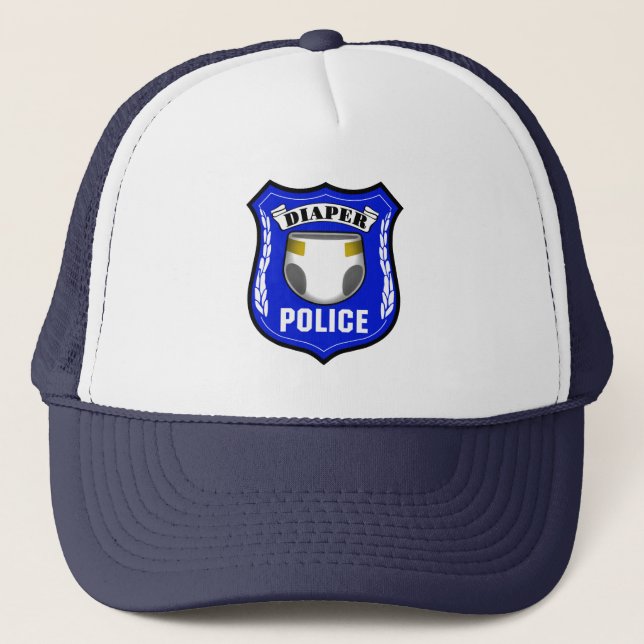 GORRA DE CAMIONERO POLICÍA DIAPER (Anverso)