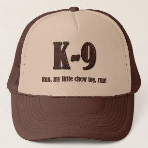 Gorra De Camionero Policía K9 - Línea Azul delgada