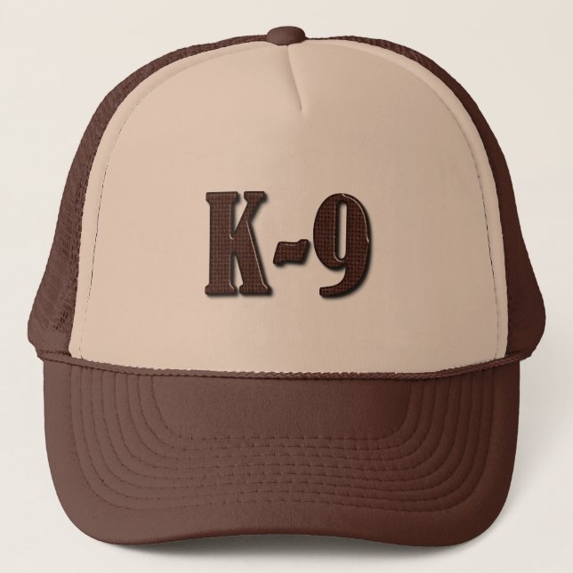 Gorra De Camionero Policía K9 - Línea Azul delgada