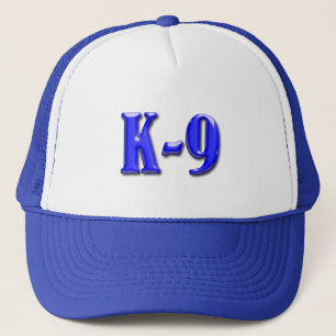 Gorra De Camionero Policía K9 - Línea Azul delgada