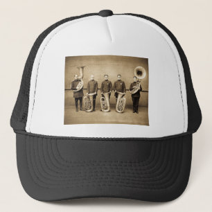 Gorra De Camionero Polis de la tuba (sepia)
