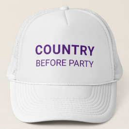 Gorra De Camionero Política de País Antes que Partido 