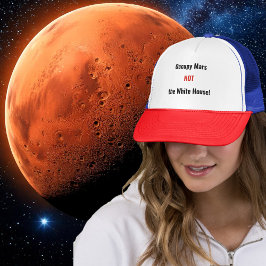 Gorra De Camionero Política divertida - Occupy Mars no WH