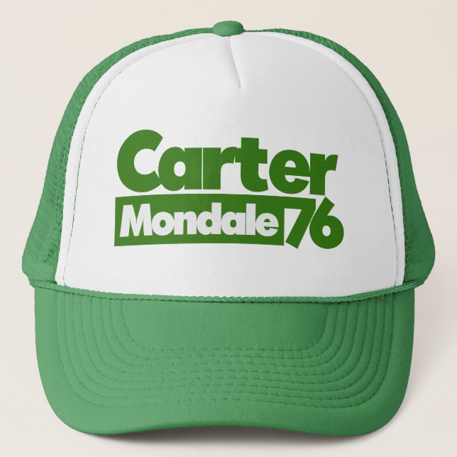 Gorra De Camionero Política retro de Jimmy Carter 76 Carter Mondale (Anverso)