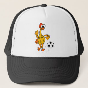Gorra De Camionero Pollo de goma divertido que juega el dibujo