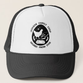 Gorra De Camionero Pollo de granja rústico órgano fresco Hen Eggs Coo