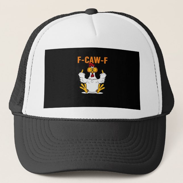 Gorra De Camionero Pollo Dedos Divertidos F-Caw-F (Anverso)
