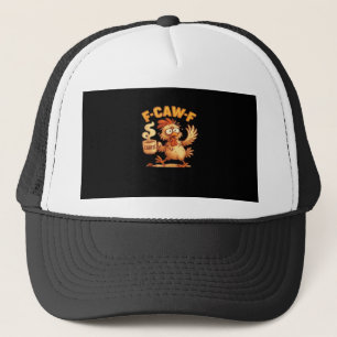 Gorra De Camionero Pollo Divertido Clásico Gráfico Retro F-Caw-F