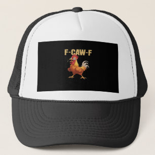 Gorra De Camionero Pollo divertido F-Caw-F estilo retro