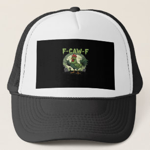 Gorra De Camionero Pollo divertido F Caw F Halloween vintage clásico