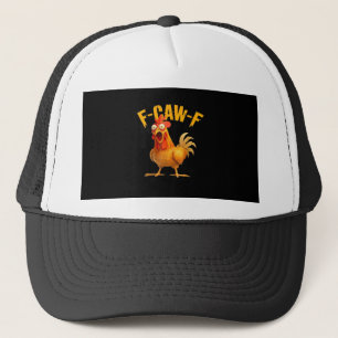 Gorra De Camionero Pollo F-Caw-F Clásico Estilo Retro
