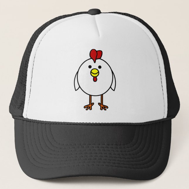 Gorra De Camionero Pollo feliz lindo (Anverso)