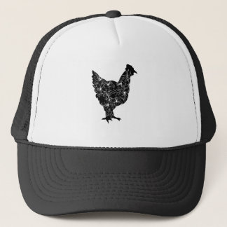 Gorra De Camionero Pollo femenino: Camisa gráfica Whisperer