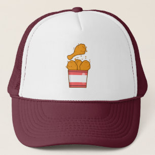 Gorra De Camionero Pollo Frito Con Cubo
