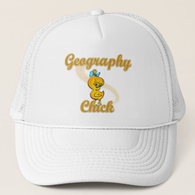Gorra De Camionero Pollo geográfico (Anverso)