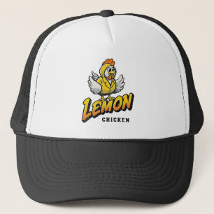 Gorra De Camionero Pollo limón - Diseño de comida divertida