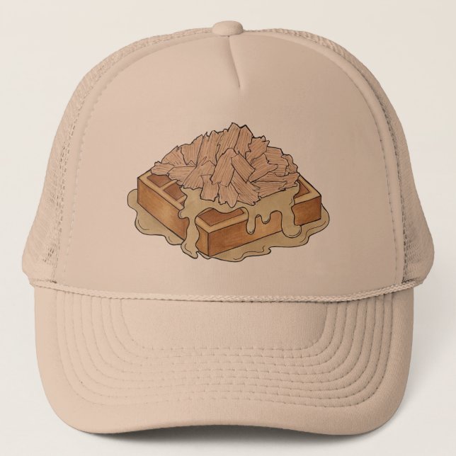 Gorra De Camionero Pollo y Waffles Pennsylvania Alimentos holandeses  (Anverso)