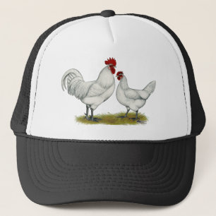 Gorra De Camionero Pollos de pie azul