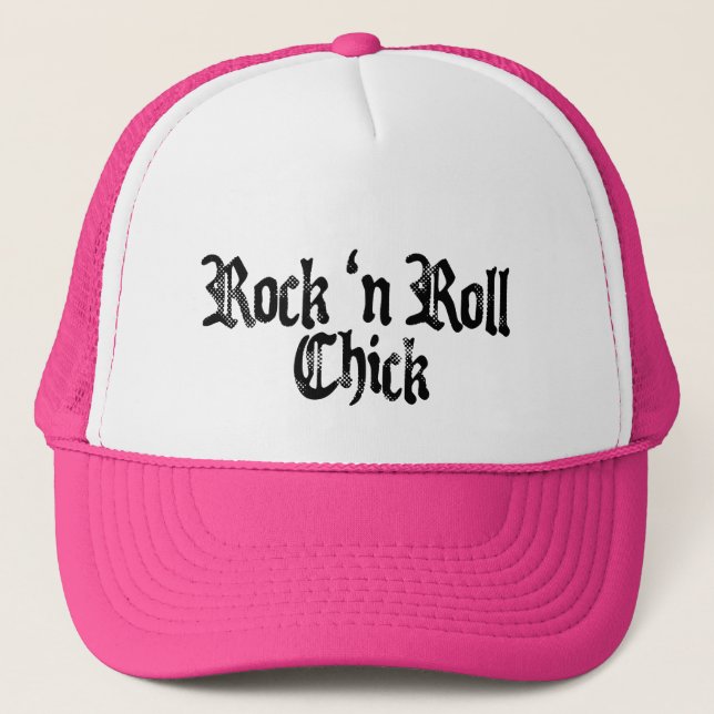 Gorra De Camionero polluelo del rollo de la roca n (Anverso)