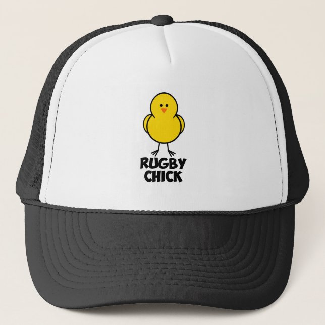 Gorra De Camionero Polluelo del rugbi (Anverso)