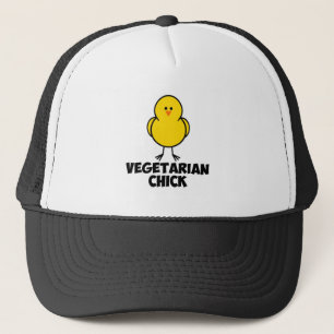 Gorra De Camionero Polluelo vegetariano