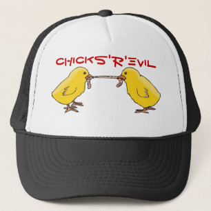 Gorra De Camionero polluelos, CHICKS'R'EVIL