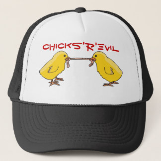 Gorra De Camionero polluelos, CHICKS'R'EVIL