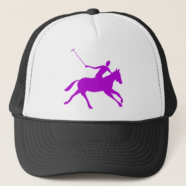 Gorra De Camionero Polo - Morado (Anverso)