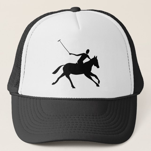 Gorra De Camionero Polo - Negro (Anverso)