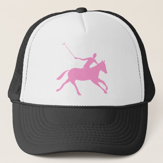 Gorra De Camionero Polo - Rosa (Anverso)