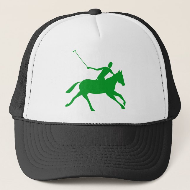 Gorra De Camionero Polo - Verde de hierba (Anverso)