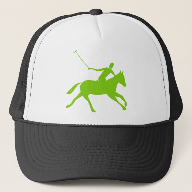 Gorra De Camionero Polo - Verde marciano (Anverso)