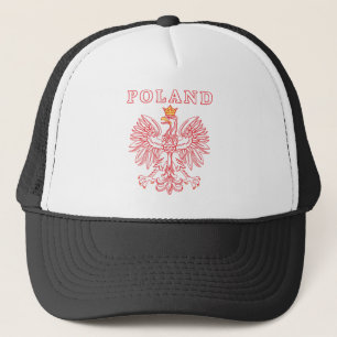 Gorra De Camionero Polonia Con Águila Polaca Roja