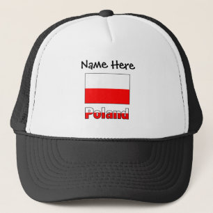 Gorra De Camionero Polonia y Bandera Polaca Personalizadas 