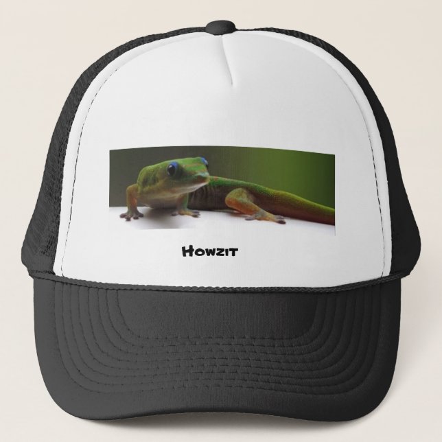 Gorra De Camionero Polvo dorado Gecko (Anverso)