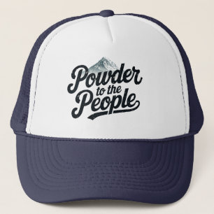 Gorra De Camionero "Polvo para el pueblo" retro snowboard y esquí