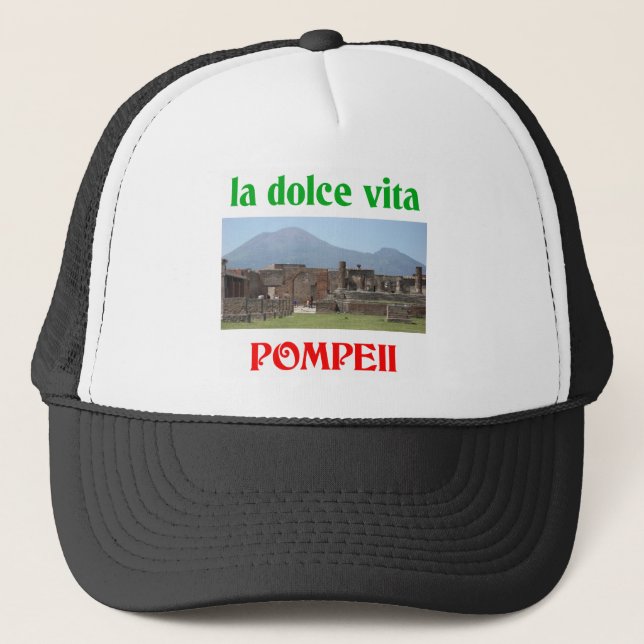 Gorra De Camionero Pompeya Italia (Anverso)