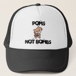 Gorra De Camionero POMS NO BOMBARDEA el gorra del camionero
