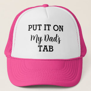 Gorra De Camionero Póngalo en el Personalizado gracioso de mi papá