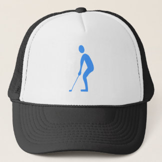 Gorra De Camionero Poniendo - Azul bebé