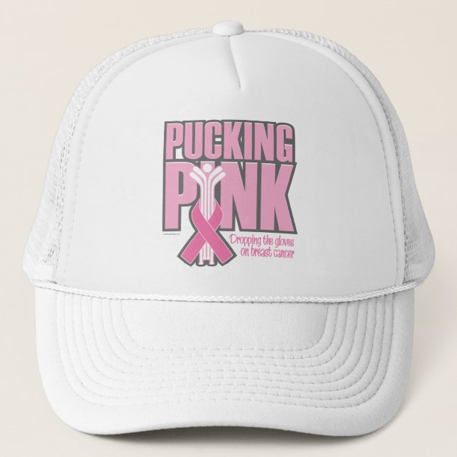 Gorra De Camionero Poniendo rosado (hockey) (Anverso)