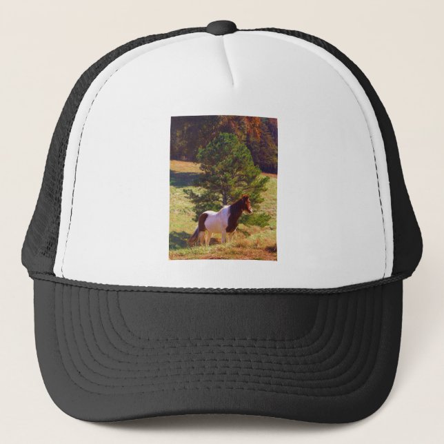 Gorra De Camionero Pony pintado por el pino (Anverso)