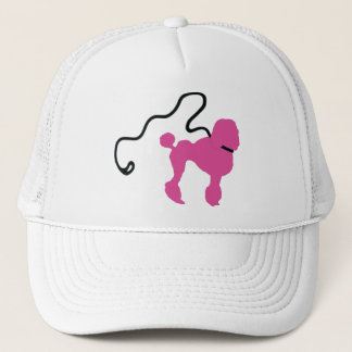 Gorra De Camionero Poodle y correa rosados de los años 50 del Retro