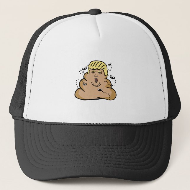 Gorra De Camionero poop donald trump (Anverso)