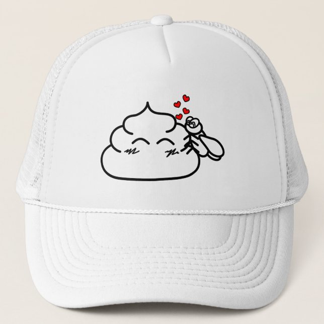Gorra De Camionero Poop in Love - Brootsch the PooPoo (Anverso)