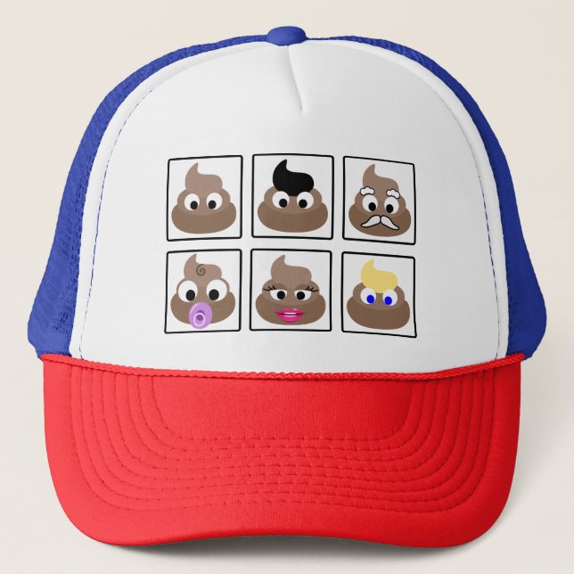 Gorra De Camionero Poop Many Faces (Anverso)